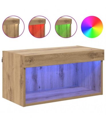 vidaXL TV Cabinet Set Artisan Oak 60 x 30 x 30 cm Engineered Wood