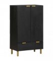 vidaXL Highboard Black 60x33x100 cm Engineered Wood