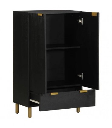 vidaXL Highboard Black 60x33x100 cm Engineered Wood