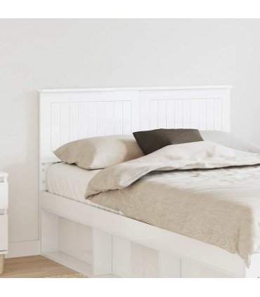 vidaXL Headboard Gloss White Engineered wood