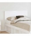 vidaXL Headboard Gloss White Engineered wood