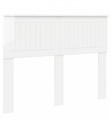 vidaXL Headboard Gloss White Engineered wood