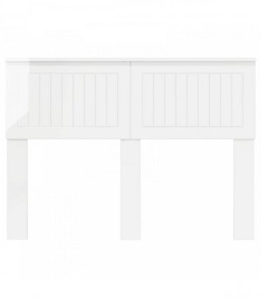 vidaXL Headboard Gloss White Engineered wood