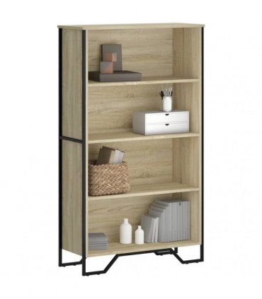 vidaXL Bookcase Sonoma Oak 80x31x137.5 cm Engineered Wood