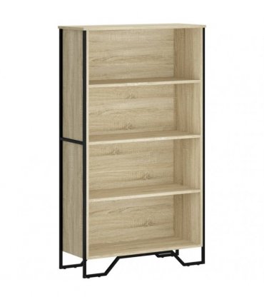 vidaXL Bookcase Sonoma Oak 80x31x137.5 cm Engineered Wood
