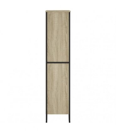 vidaXL Bookcase Sonoma Oak 80x31x137.5 cm Engineered Wood