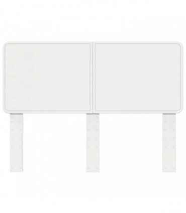vidaXL Headboard White Engineered wood