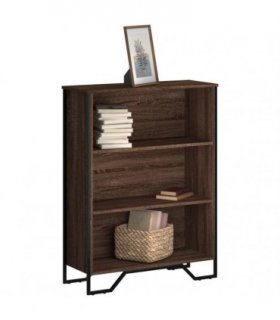 vidaXL Bookcase Brown Oak 80x31x106 cm Engineered Wood