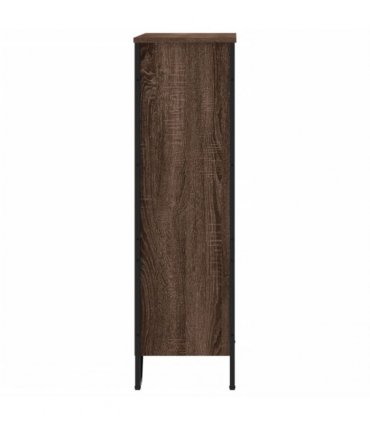 vidaXL Bookcase Brown Oak 80x31x106 cm Engineered Wood