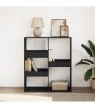 vidaXL Book Cabinet/Room Divider Black 100x33x115 cm