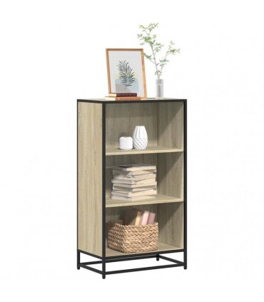 vidaXL Book Cabinet Sonoma Oak 60x35x107.5 cm Engineered Wood