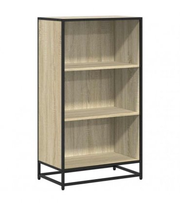 vidaXL Book Cabinet Sonoma Oak 60x35x107.5 cm Engineered Wood