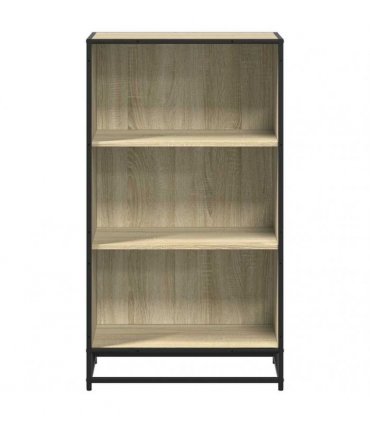 vidaXL Book Cabinet Sonoma Oak 60x35x107.5 cm Engineered Wood