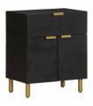 vidaXL Bedside Cabinet Black 50x33x60 cm Engineered Wood