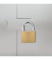 vidaXL U Lock with Keys 12 pcs Brass Iron