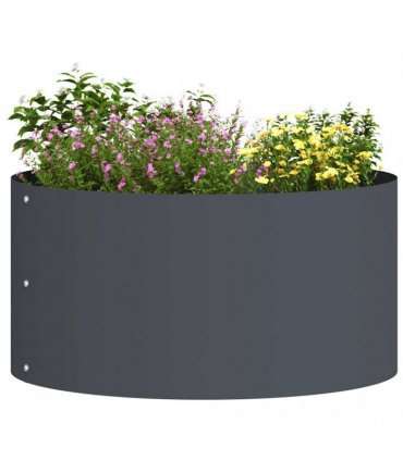 vidaXL Planter Ring Anthracite 40 x 40 x 20 cm Cold-rolled Steel