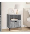 vidaXL Bedside Cabinet Grey sonoma 49 x 36 x 61 cm Engineered wood