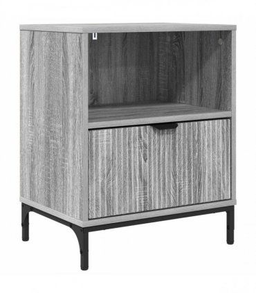vidaXL Bedside Cabinet Grey sonoma 49 x 36 x 61 cm Engineered wood
