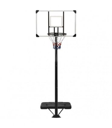 vidaXL Basketball Stand Transparent 256-361 cm Polycarbonate