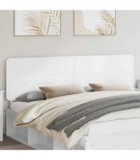 vidaXL Headboard Gloss White Engineered wood
