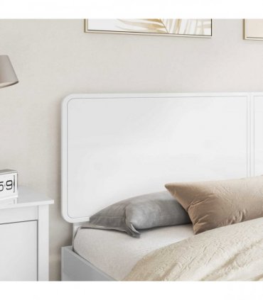 vidaXL Headboard Gloss White Engineered wood