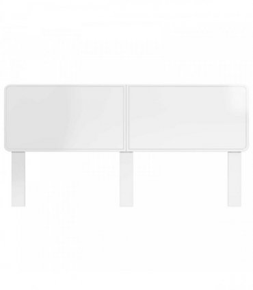vidaXL Headboard Gloss White Engineered wood