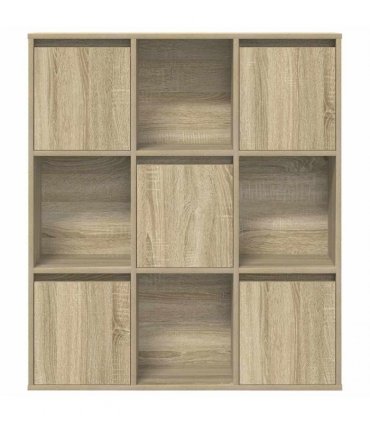 vidaXL Bookcase Sonoma Oak 89x24x101.5 cm Engineered Wood