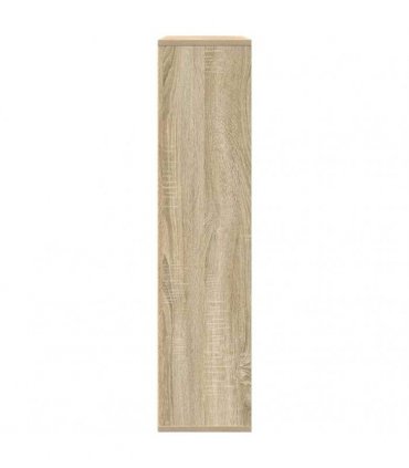 vidaXL Bookcase Sonoma Oak 89x24x101.5 cm Engineered Wood