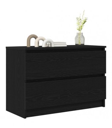 vidaXL TV Cabinet Black 80x35x54 cm Engineered Wood