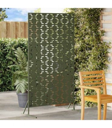 vidaXL Privacy Screen 100 x 50 x 180 cm Steel Olive Green