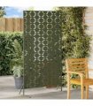 vidaXL Privacy Screen 100 x 50 x 180 cm Steel Olive Green