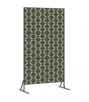 vidaXL Privacy Screen 100 x 50 x 180 cm Steel Olive Green