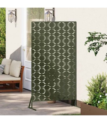 vidaXL Privacy Screen 100 x 50 x 180 cm Steel Olive Green