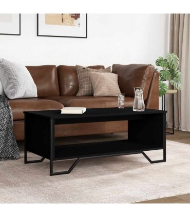 vidaXL Coffee Table Black 100x51x40 cm Engineered Wood