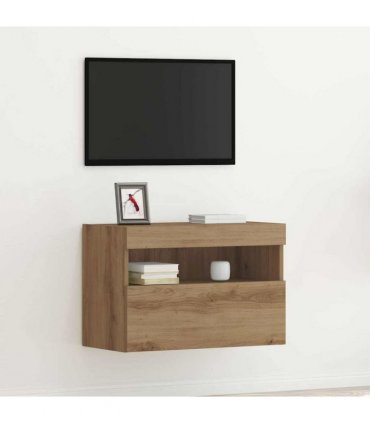 vidaXL TV Wall Cabinet Artisan oak 60 x 30 x 40 cm Engineered Wood