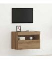 vidaXL TV Wall Cabinet Artisan oak 60 x 30 x 40 cm Engineered Wood