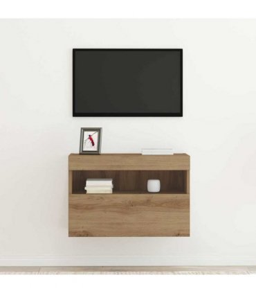 vidaXL TV Wall Cabinet Artisan oak 60 x 30 x 40 cm Engineered Wood