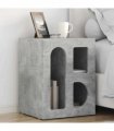 vidaXL Bedside Table ELST 2 pcs Concrete Grey 40 x 35 x 50 cm