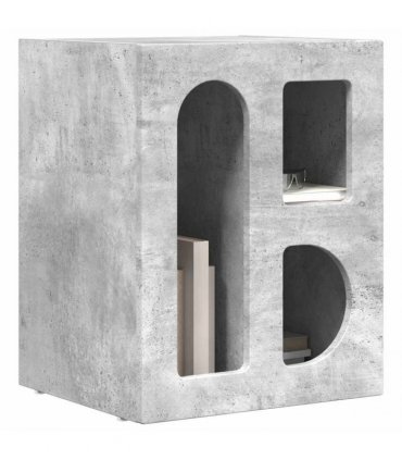 vidaXL Bedside Table ELST 2 pcs Concrete Grey 40 x 35 x 50 cm