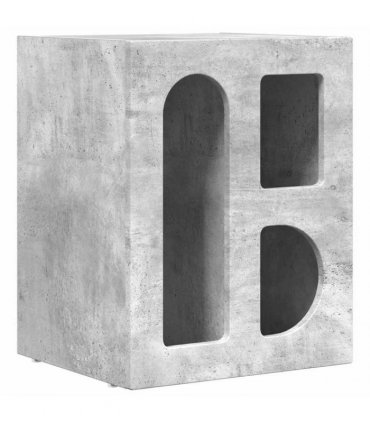 vidaXL Bedside Table ELST 2 pcs Concrete Grey 40 x 35 x 50 cm