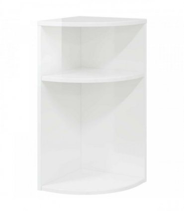 vidaXL End Table High Gloss White 29.6 x 29.6 x 60 cm Engineered Wood