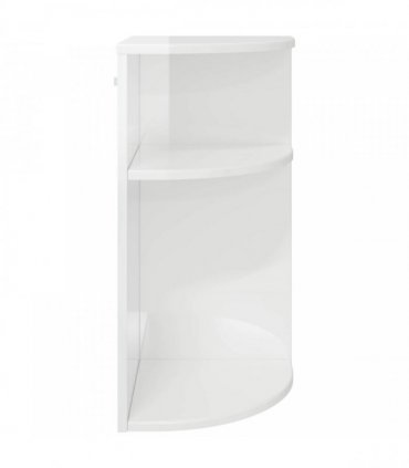 vidaXL End Table High Gloss White 29.6 x 29.6 x 60 cm Engineered Wood