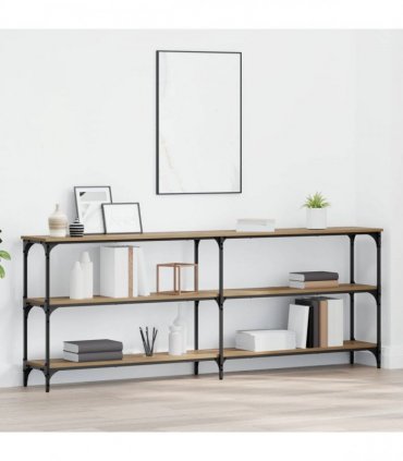 vidaXL Console Table Artisan oak 200 x 29 x 75 cm