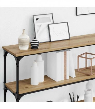 vidaXL Console Table Artisan oak 200 x 29 x 75 cm