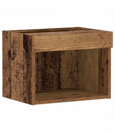 vidaXL TV Cabinet Set Old Wood 40 x 30 x 30 cm Engineered Wood