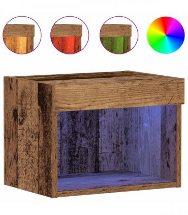 vidaXL TV Cabinet Set Old Wood 40 x 30 x 30 cm Engineered Wood