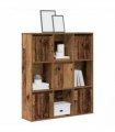 vidaXL Bookcase Old Wood 89x24x101.5 cm Engineered Wood