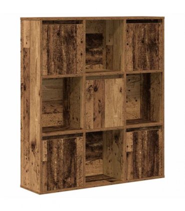 vidaXL Bookcase Old Wood 89x24x101.5 cm Engineered Wood