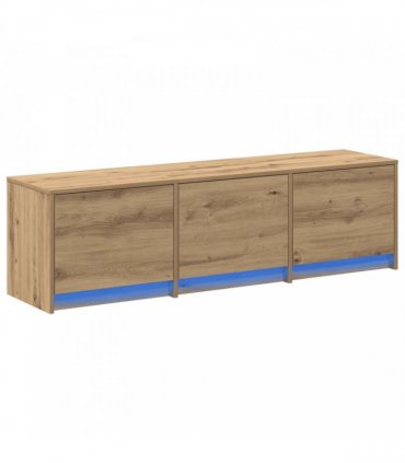 vidaXL TV Cabinet Artisan Oak 140 x 34 x 40 cm Engineered Wood