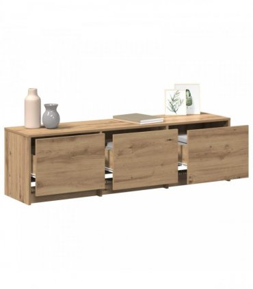 vidaXL TV Cabinet Artisan Oak 140 x 34 x 40 cm Engineered Wood